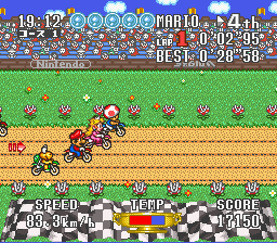 BS Excitebike - Bunbun Mario Battle Stadium 4 Screenthot 2